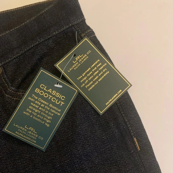 Lauren, Ralph Lauren.
High-Rise Boot Jean dark denim size 6 Western galgurl - Picture 9 of 16